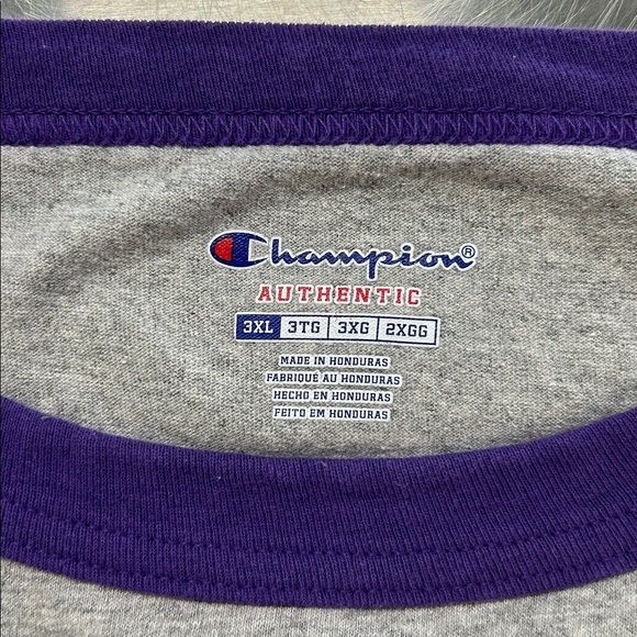 Champion Raglan Baseball Tee.  3XL - Picture 7 of 7